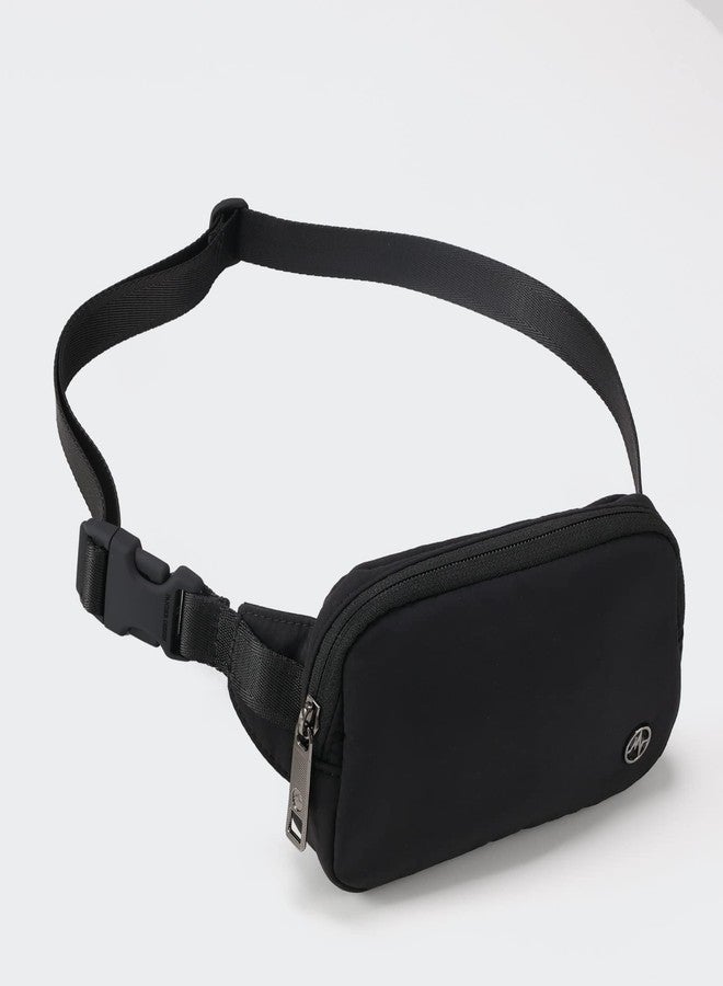 Pander حقيبة باندر ميني للخصر - صغيرة الحجم للغاية، تتسع لهاتف بحجم 6.7 بوصة، وأحمر شفاه، وسماعات أذن، وأغراض أساسية، حقيبة خصر صغيرة تُحمل على الكتف، لون أسود أونيكس - Image 3